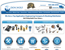 Tablet Screenshot of donwolf.com